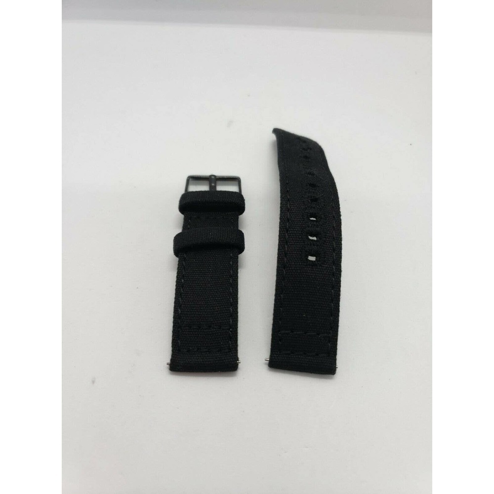 BARTON Watch Black Canvas Strap 20mm